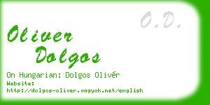 oliver dolgos business card